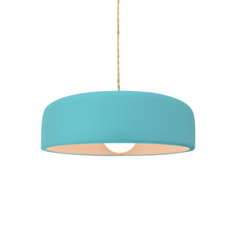 Small Spire 1-Light Pendant (254|CER-6571-RFPL-MBLK-BEIG-TWST-LED1-700)