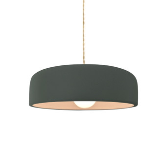 Small Spire 1-Light Pendant (254|CER-6571-PWGN-NCKL-BEIG-TWST)