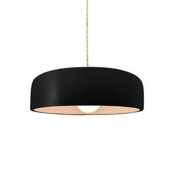 Small Spire 1-Light Pendant (254|CER-6571-CRB-NCKL-BEIG-TWST)