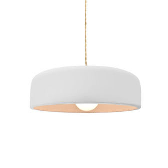 Small Spire 1-Light Pendant (254|CER-6571-BIS-MBLK-BEIG-TWST-LED1-700)