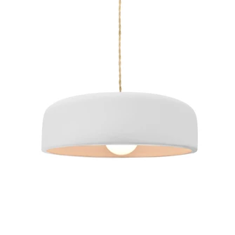 Small Spire 1-Light Pendant (254|CER-6571-BIS-BRSS-BEIG-TWST)