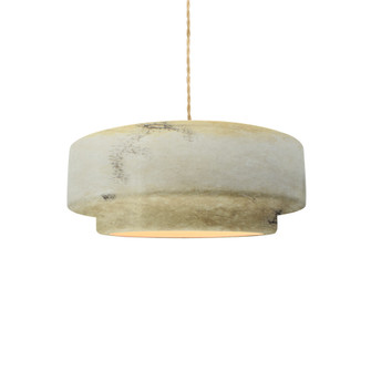 Small Tier 1-Light Pendant (254|CER-6540-TRAG-NCKL-BEIG-TWST-LED1-700)
