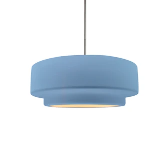 Small Tier 1-Light Pendant (254|CER-6540-SKBL-NCKL-RIGID-LED1-700)