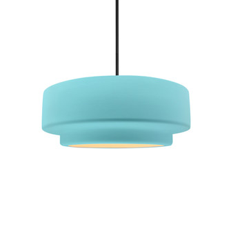Small Tier 1-Light Pendant (254|CER-6540-RFPL-MBLK-RIGID)