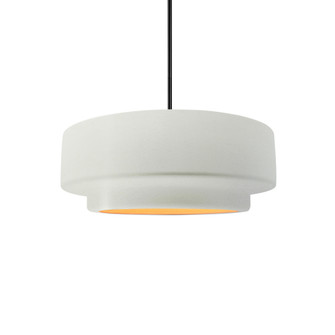 Small Tier 1-Light Pendant (254|CER-6540-MTGD-MBLK-RIGID-LED1-700)
