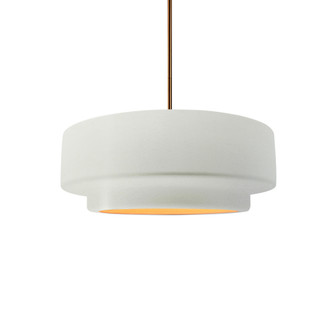 Small Tier 1-Light Pendant (254|CER-6540-MTGD-BRSS-RIGID-LED1-700)