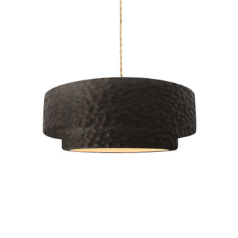 Small Tier 1-Light Pendant (254|CER-6540-HMIR-NCKL-BEIG-TWST)