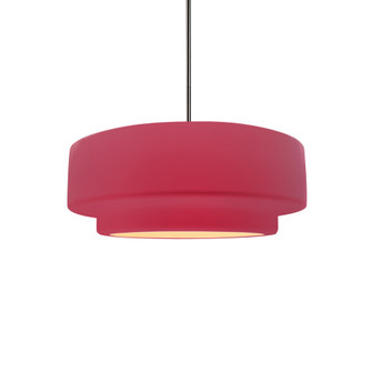Small Tier 1-Light Pendant (254|CER-6540-CRSE-NCKL-RIGID)