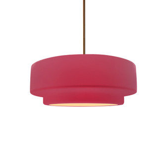 Small Tier 1-Light Pendant (254|CER-6540-CRSE-BRSS-RIGID-LED1-700)