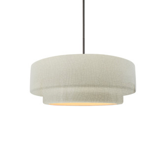Small Tier 1-Light Pendant (254|CER-6540-CRK-NCKL-RIGID)