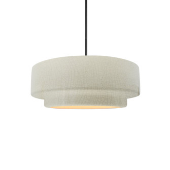 Small Tier 1-Light Pendant (254|CER-6540-CRK-MBLK-RIGID)
