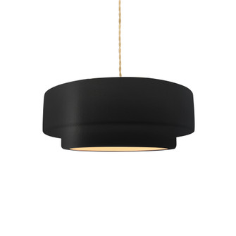 Small Tier 1-Light Pendant (254|CER-6540-CRB-NCKL-BEIG-TWST-LED1-700)