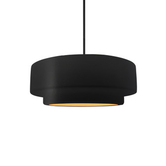 Small Tier 1-Light Pendant (254|CER-6540-CBGD-MBLK-RIGID-LED1-700)