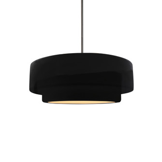 Small Tier 1-Light Pendant (254|CER-6540-BKMT-NCKL-RIGID)