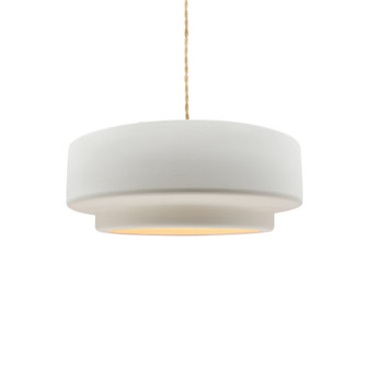 Small Tier 1-Light Pendant (254|CER-6540-BIS-MBLK-BEIG-TWST-LED1-700)