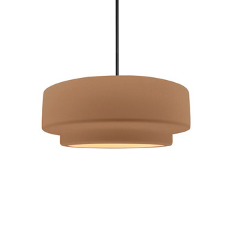Small Tier 1-Light Pendant (254|CER-6540-ADOB-MBLK-RIGID)