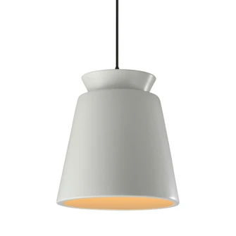 Tall Trapezoid 1-Light Pendant (254|CER-6427-MTGD-MBLK-BKCD)