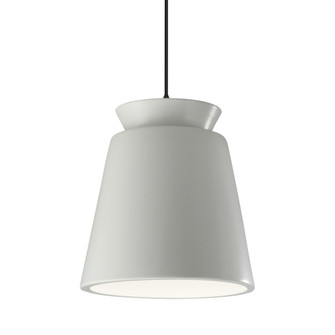 Tall Trapezoid 1-Light Pendant (254|CER-6427-MAT-MBLK-BKCD)