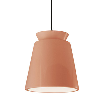 Tall Trapezoid LED 1-Light Pendant (254|CER-6427-BSH-MBLK-BKCD-LED1-700)