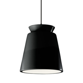Tall Trapezoid 1-Light Pendant (254|CER-6427-BKMT-MBLK-BKCD)