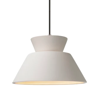 Medium Trapezoid 1-Light Pendant (254|CER-6423-BIS-CROM-BKCD)