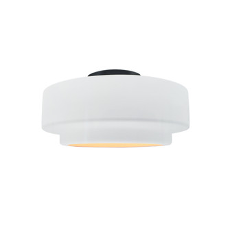 Small Tier Semi-Flush (254|CER-6360-WTWT-MBLK-LED1-700)