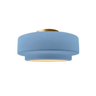 Small Tier Semi-Flush (254|CER-6360-SKBL-BRSS)