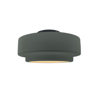 Small Tier Semi-Flush (254|CER-6360-PWGN-MBLK-LED1-700)