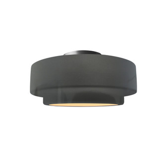 Small Tier Semi-Flush (254|CER-6360-GRY-NCKL)