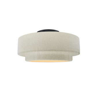 Small Tier Semi-Flush (254|CER-6360-CRK-MBLK)