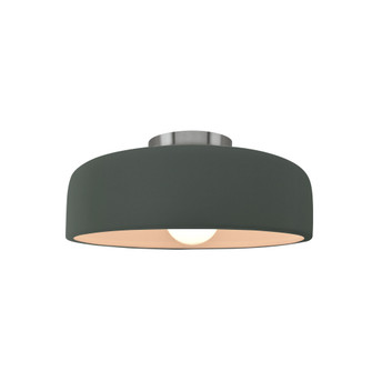 Small Spire Semi-Flush (254|CER-6340-PWGN-NCKL-LED1-700)