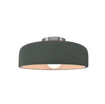 Small Spire Semi-Flush (254|CER-6340-PWGN-NCKL)