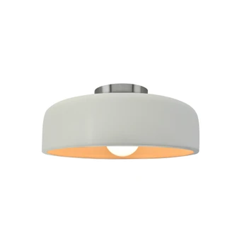 Small Spire Semi-Flush (254|CER-6340-MTGD-NCKL-LED1-700)