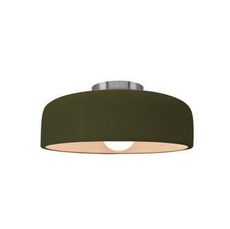 Small Spire Semi-Flush (254|CER-6340-MGRN-NCKL)
