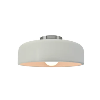 Small Spire Semi-Flush (254|CER-6340-MAT-NCKL-LED1-700)