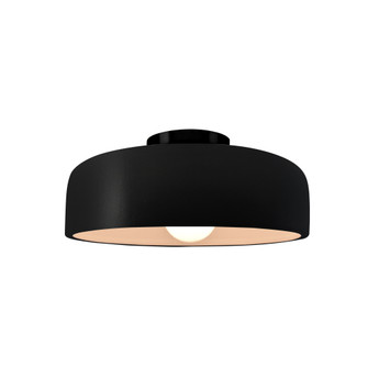 Small Spire Semi-Flush (254|CER-6340-CRB-MBLK-LED1-700)