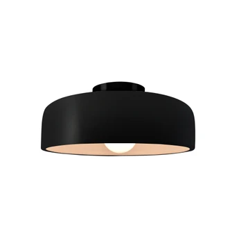 Small Spire Semi-Flush (254|CER-6340-CRB-MBLK-LED1-700)