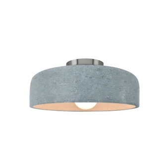 Small Spire Semi-Flush (254|CER-6340-CONC-NCKL-LED1-700)