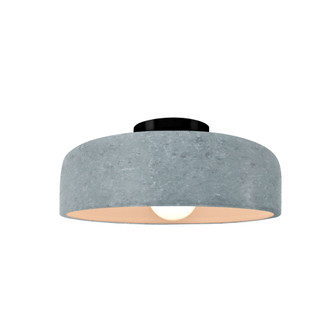 Small Spire Semi-Flush (254|CER-6340-CONC-MBLK)