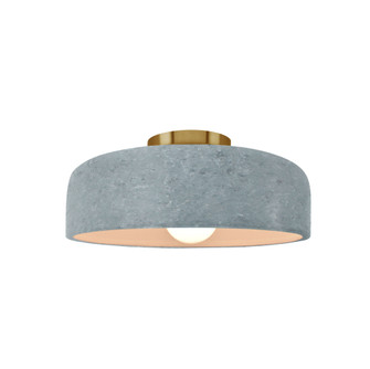 Small Spire Semi-Flush (254|CER-6340-CONC-BRSS)