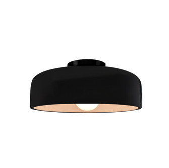 Small Spire Semi-Flush (254|CER-6340-BLK-MBLK)