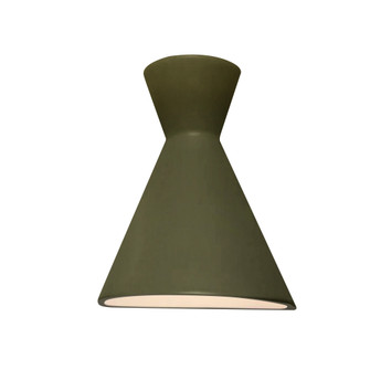 Retro LED Wall Sconce - Open Top and Bottom (254|CER-3105-MGRN)