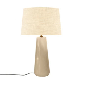 Tower Portable w/ Fabric Shade (254|CER-2585-VAN-CREM)