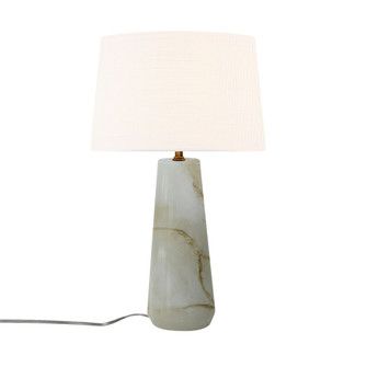 Tower Portable w/ Fabric Shade (254|CER-2585-STOC-WHTE)