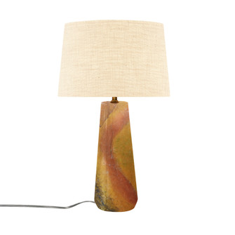 Tower Portable w/ Fabric Shade (254|CER-2585-SLHY-CREM)