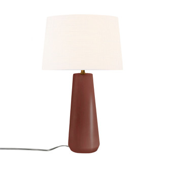 Tower Portable w/ Fabric Shade (254|CER-2585-CLAY-WHTE)