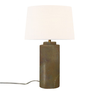 Spire Portable w/ Fabric Shade (254|CER-2575-SLTR-WHTE)