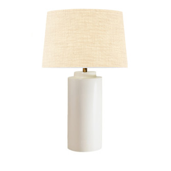 Tower Portable w/ Fabric Shade (254|CER-2575-MAT-CREM)