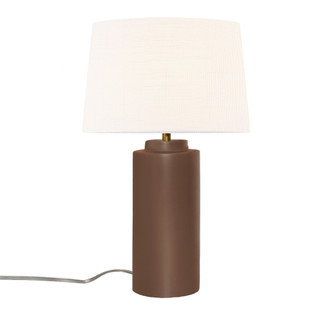 Spire Portable w/ Fabric Shade (254|CER-2575-CLAY-WHTE)