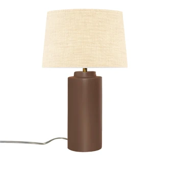Spire Portable w/ Fabric Shade (254|CER-2575-CLAY-CREM)